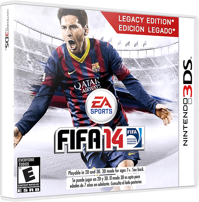 FIFA 14 box art for Nintendo 3DS